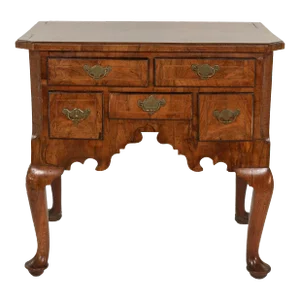 George II Walnut Lowboy, English Circa 1760