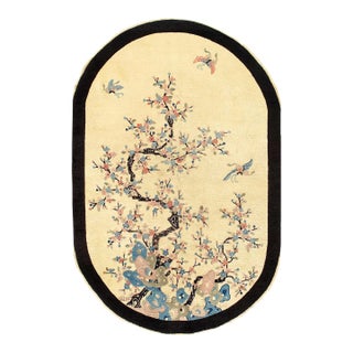 Pasargad DC Antique Chinese Art Deco Oval Rug For Sale