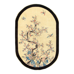 Pasargad DC Antique Chinese Art Deco Oval Rug