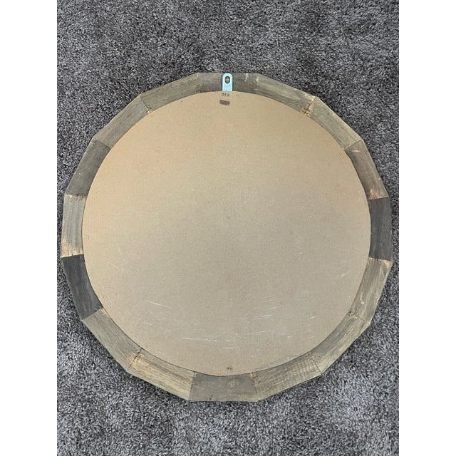 Vintage Venetian Mirror With Mirror Mosaic in Brass Frame For Sale - Image 12 of 12