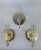Great vintage condition for this set of three sconces produced by zero quattro during the 70s. Made from gilded brass and...