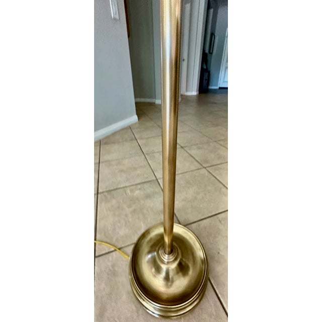 Brass Vintage Ralph Lauren 'Sargent' Brass Swing Arm Floor Lamp For Sale - Image 8 of 15