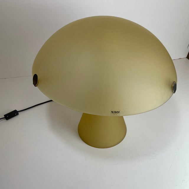 Glass Murano Table Lamp from Veart, 1980 For Sale - Image 7 of 18