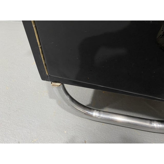 Modernist Czechoslovak Chrome and Wood Writing Desk, Europe, 1950s For Sale - Image 16 of 18