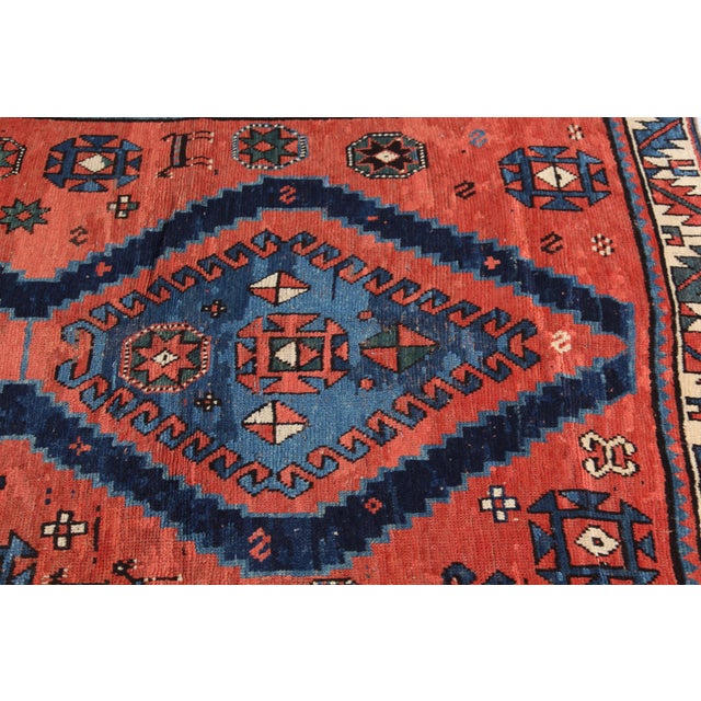 1910s Antique Tribal Caucasian Kazak Rug - 4' 6'' X 6' 6'' For Sale - Image 11 of 14