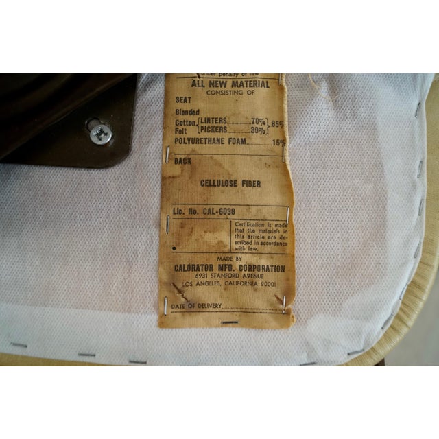 1960’s Mid-Century Modern Walnut & Leather Bar Stools - A Pair For Sale - Image 12 of 12