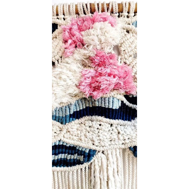 Vintage Spanish Macrame Wall Decor, 1970s. For Sale - Image 4 of 11