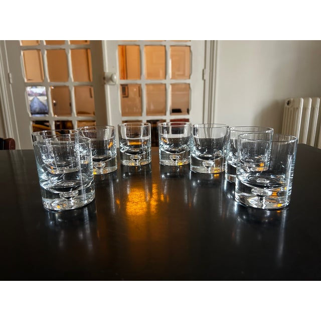 Vintage Scandinavian Crystal Glasses by Tapio Wirkkala, 1970s, Set of 8 For Sale - Image 12 of 12