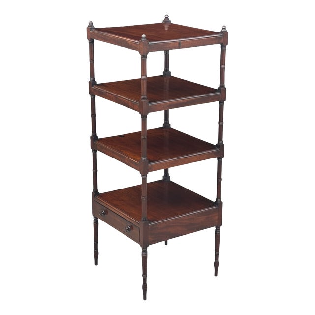 19th Century George III Mahogany Whatnot Music Stand, 1810 For Sale