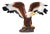 Coloured Bronze American Golden Eagle Statue For Sale