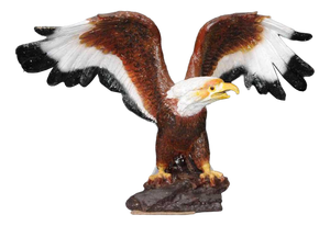 Coloured Bronze American Golden Eagle Statue