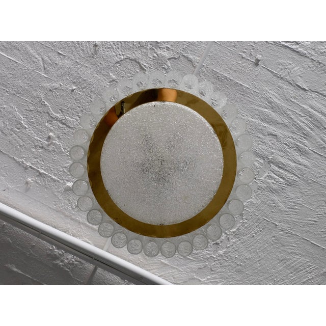 Mid-Century Modern German Murano Ice Glass Tubes Chandelier from Doria, 1968 For Sale - Image 3 of 9