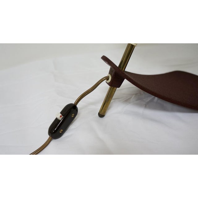 Metal Italian UFO Desk Lamp from Stilnovo, 1950s For Sale - Image 7 of 9
