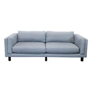 Room and Board Modern Gray 3-Seat Sofa For Sale