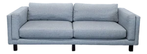 Room and Board Modern Gray 3-Seat Sofa