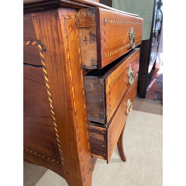 18th Century French Provincial Petite Display Cabinet on Chest For Sale - Image 18 of 18