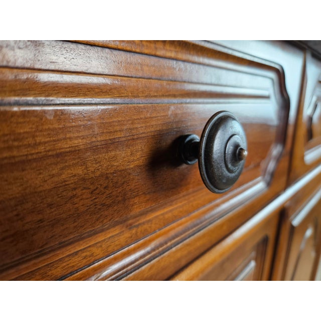 Large Wooden Sideboard with Six Doors and Six Drawers, 1960s For Sale - Image 15 of 18