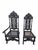 Antique Victorian Carved Walnut Caned Throne Chairs by Michigan Chair Company – Set of 2 For Sale - Image 4 of 11