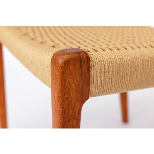 Model 71 Chair in Teak with New Danish Cord by Niels Otto Møller for J.L. Møllers, 1960s For Sale - Image 9 of 10