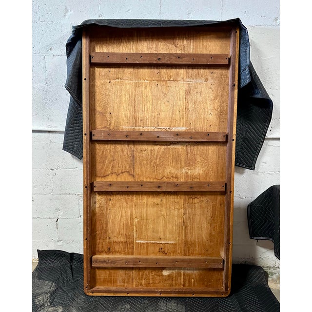 1940s Mahogany and Bamboo Wrapped Dining Table in the Paul Frankl Style For Sale In Miami - Image 6 of 9