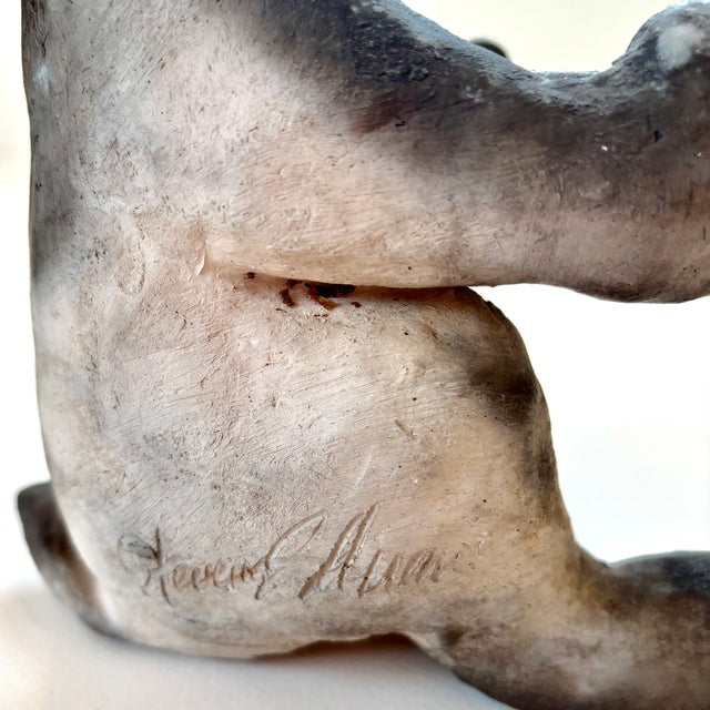 Clay Rabbit Sculpture by Internationally Recognized Artist Jeanne Stevens-Sollman For Sale In New York - Image 6 of 8