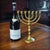 Bronze 7-Branched Menorah Candelabra, Israel, 1960s For Sale - Image 14 of 17