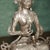 Tibetan Silvered Metal Buddhist Deity Figure Statue on Lotus Base For Sale - Image 6 of 18
