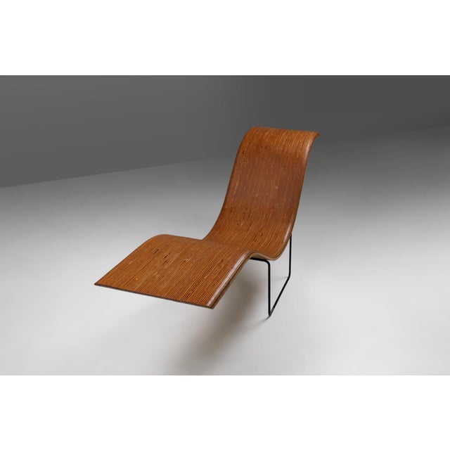 Mid-Century Modern Stack-Laminated Lounge Chair by Tiller Lesser, Germany, 1990s For Sale - Image 9 of 12