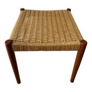Mid 20th Century In Style of Niels Moller Teak Ottoman For Sale