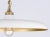 Piatto Medium Pendant in Hand-Rubbed Antique Brass with Plaster White Shade Designer: Thomas O'Brien Canopy: 4.5" Round...