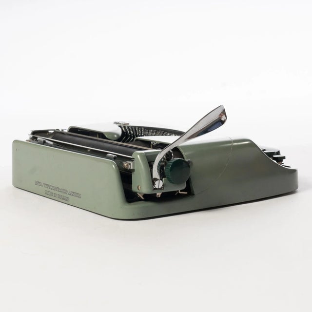 Greige Vintage Royalite Typewriter - 1950's For Sale - Image 8 of 12