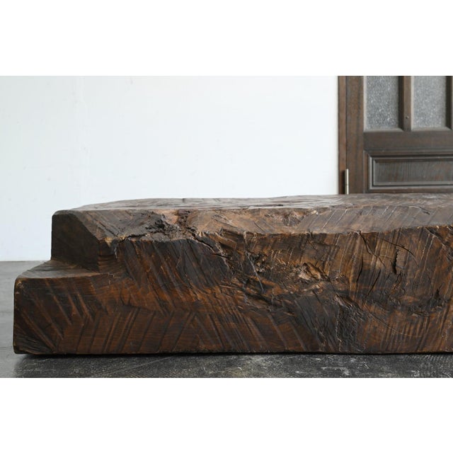Antique Old Japanese Wooden Low Table / 20th Century / Display Stand/ Ta141 For Sale - Image 10 of 18