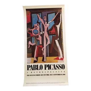Pablo Picasso: A Retrospective Poster 1980 For Sale