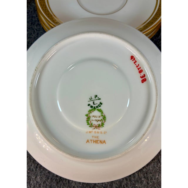7pc-Antique J P Limoges (France) Cup & Saucer Set For Sale In Greenville, SC - Image 6 of 7