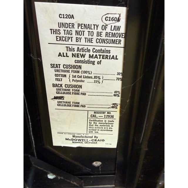 1960s MCM Rolling Swivel Tanker Chair by McDowell and Craig For Sale - Image 9 of 9