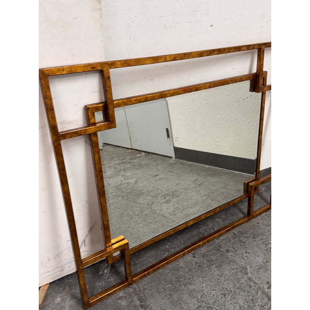 Maison Jansen Style Geometric Wall Mirror, Vintage For Sale - Image 9 of 12