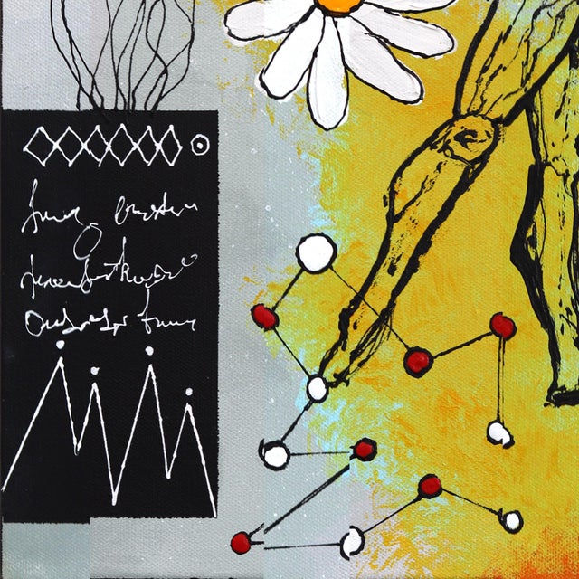 The Leap - Abstract Modern Figurative Mixed Media Original Artwork by Soren Grau For Sale - Image 4 of 9