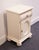 Lexington Furniture Lexington Furniture Off White Painted Traditional Victorian Style 18" Cabinet Nightstand 509-623 For Sale - Image 4 of 15