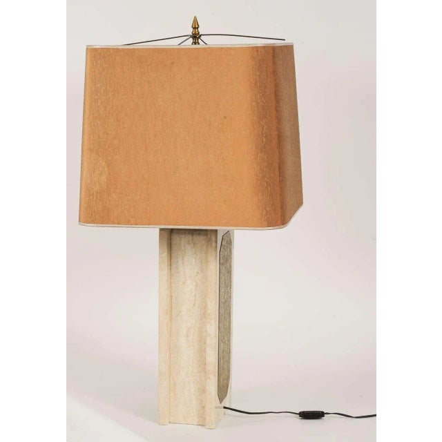 Metal Marble Table Lamp by Georges Mathias, 1970s For Sale - Image 7 of 11