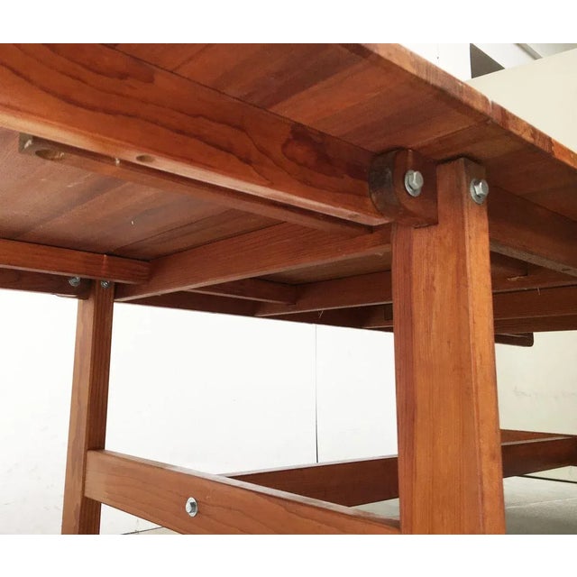 Brown Danish Mid-Century Extendable Drop Leaf Dining Table by Peter Ole Schiønning for Niels Eilersen For Sale - Image 8 of 18