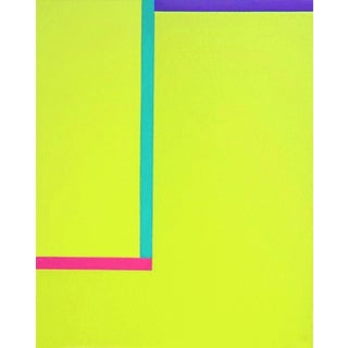"Youth" Contemporary Minimalist Geometric Oil Painting by Shyun Song For Sale