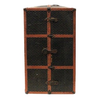 Rare Antique French Goyard Wardrobe Steamer Trunk For Sale