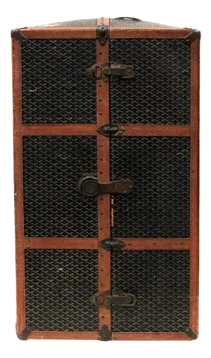 Rare Antique French Goyard Wardrobe Steamer Trunk