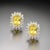Metal Natural Sapphire Diamond Stud Earrings 14k W Gold 1.71 TCW Certified For Sale - Image 7 of 17