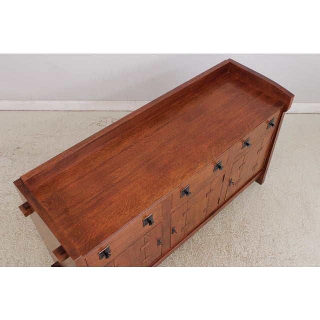 Gustav Stickley Mission Oak Buffet Server For Sale - Image 11 of 18