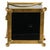 Neoclassical Neoclassical Brass & Black Opaline Glass Cache Pot With Tassel Swags For Sale - Image 3 of 5