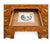 Baker Furniture Company Mid 20th Century Queen Anne -Style Walnut Kneehole Desk For Sale - Image 4 of 6