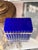 1960s 1960s Cobalt Italian Opaline glass casket with gold mounts and scalloped sides For Sale - Image 5 of 16