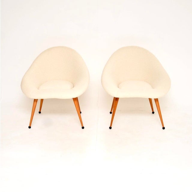 A beautifully designed and very stylish pair of vintage French pod armchairs. We have recently imported them from France,...