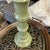 Vintage Faux Bamboo Table Lamp With Printed Geometric Shade For Sale - Image 4 of 7